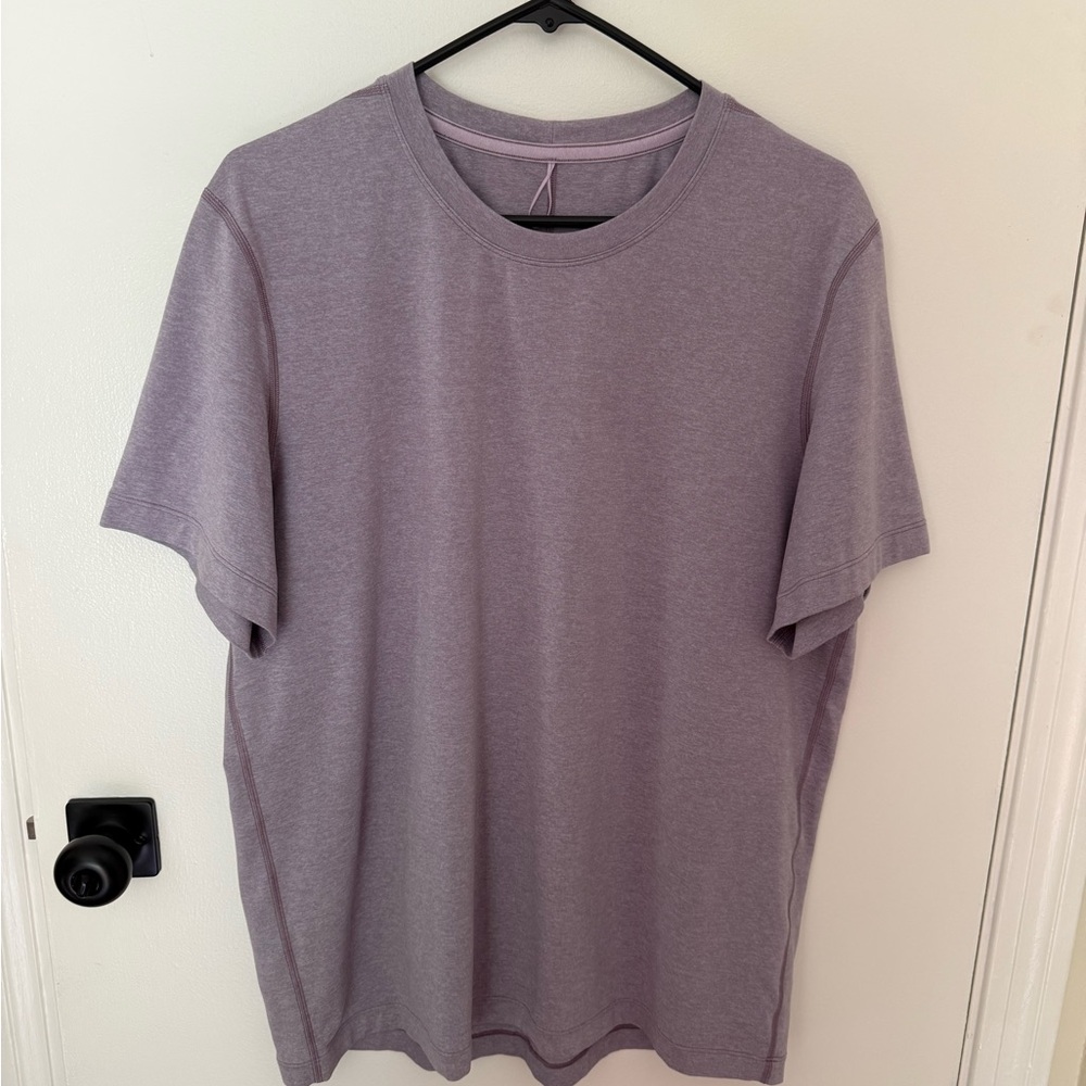 Lululemon soft men’s t shirt , light purple, good condition